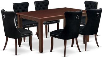 East West Furniture 7 Piece Kitchen Table & Chairs Set