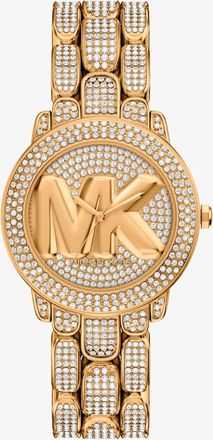 Michael Kors Pav&eacute; Phoebe Gold-Tone Watch