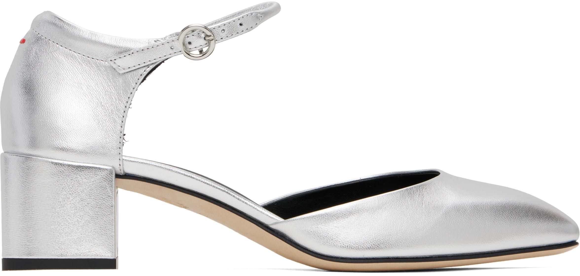 サンダル・ミュール AEYDE Women Sandals A11FSBERS8MFL0121920007920 SILVER AEYDE | Silver Women's Sandals | YOOX