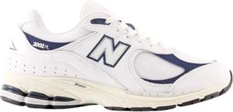 New Balance Witte Mesh Leren Sneakers 2002R - Heren - Sneakers - Wit - 41 1/2 EU - Leer - Schoenen