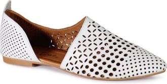 Diba PAPY RUSS Leather DOrsay Slip On Flat in Off White at Nordstrom, Size 40