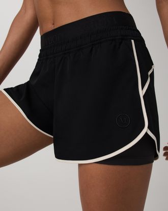 Vuori Clothing Luna Piped Shorts | Black | XS, Size Extra Small
