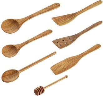 cilio Toscana Olivewood 7 Piece Utensil Set in Brown at Nordstrom