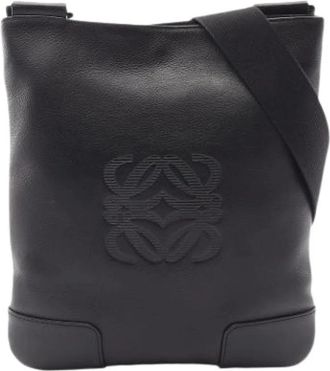 Loewe Pre-owned Crossbody Bag - Dames - Vintage Schoudertas - Zwart - ONE Size - Leer - Vintage