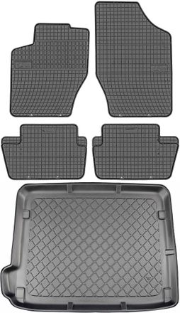 OEM Juego De Alfombrillas De Goma Para Coche Y Alfombrilla Para Maletero Para Citro&euml;n C4 Ii Hatchback (10/2010-03/2018)