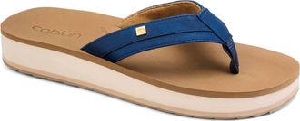 Cobian Womens Reya Rise Flip Flop In Navy