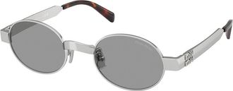 Miu Miu MUB51S 21M50Q Womens Sunglasses Silver Size 47