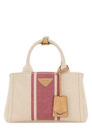 Prada Tan/Red Jardinire Small Satchel