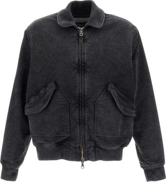 Original Vintage Bomberjack - Heren - Bomber jackets - Grijs - L - Katoen - Jassen