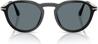 Persol 54mm Polarized Phantos Sunglasses in Black /Polar Dark Grey at Nordstrom