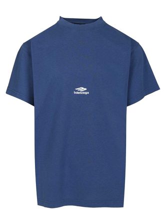 Balenciaga Oversized T-Shirt Blue