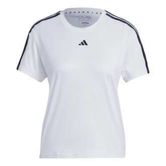 adidas (WMNS) adidas Aeroready Train Essentials 3-Stripes T-Shirt Asia Sizing White Black IC5040