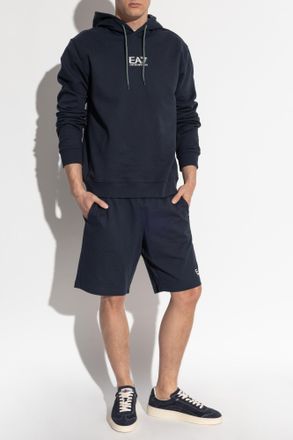 Emporio Armani Hoodie, Mens, Navy Blue