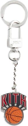 Kith Sleutelhanger met logoprint - Zilver