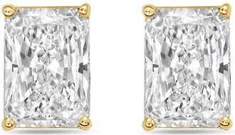 Diana M. Jewels 14Kt Yellow Gold 9.00 cts Lab Grown Radiant Cut Diamond Studs