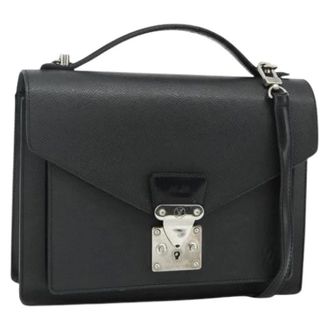 Louis Vuitton Pre-owned Handbags, female, Black, Size: ONE SIZE Pre-owned Taiga Hand Bag