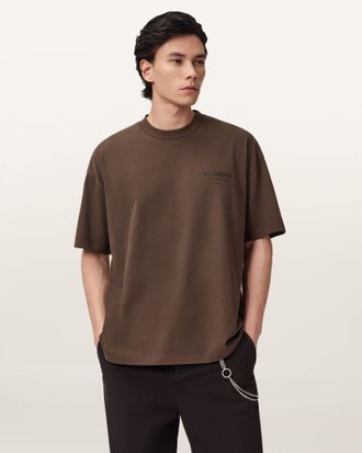 AllSaints Underground Oversized Crew Neck T-Shirt
