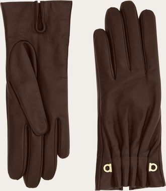 Ferragamo Women Gloves in nappa Brown