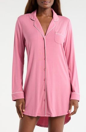 Nordstrom Moonlight Eco Nightshirt in Pink Heather at Nordstrom, Size X-Small