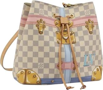 Louis Vuitton Pre-owned Damier Azur Bucket Bag - Dames - Vintage Tas - Veelkleurig - ONE Size - Vintage