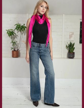 Nooki Design Womens Frankin Scarf In Fuchsia - Pink - Size: ONE