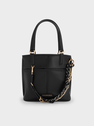 Charles & Keith Addison Knotted-Rope Reversible Tote Bag