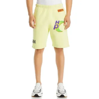 Heron Preston Mens Bicolor Cotton Shorts