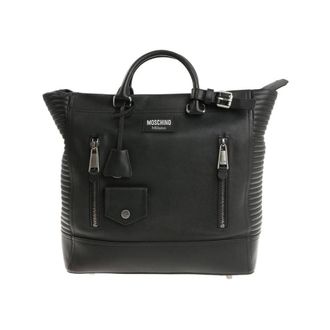 Moschino Tote Bags, male, Black, Size: ONE SIZE Biker Shopper
