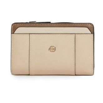 Piquadro Accessoires, Dames, Beige, ONE Size, Leer, Circle Wallet