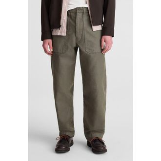 Madewell Reverse Sateen Fatigue Pants in Surplus at Nordstrom, Size 32