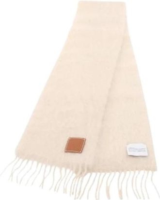 Loewe Pre-owned Shawl - Dames - Vintage Accessoires - Beige - ONE Size - Wol - Vintage