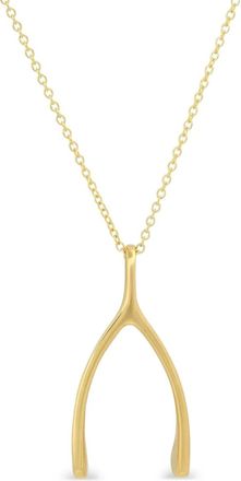 Jennifer Meyer Collana Wishbone grande - Oro