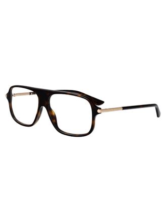 Alexander McQueen AM0555O Eyeglasses - Tortoiseshell