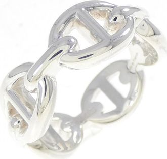 Herm&egrave;s Silver Silver 925 Band Ring (Pre-Owned)