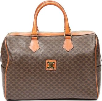 Celine Borsa tote con stampa Macadam - Marrone