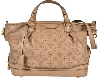 Louis Vuitton Beige Beige Poodle Monogram Mahina Leather Tote Bag (Pre-Owned)