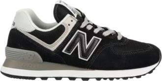New Balance 574 Core Sneakers in Black/White Women Low-Top