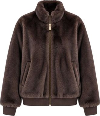 Marella Emmpatio Bomber - Jackets - Mujer - Marr&oacute;n - 2XS