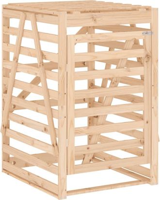 vidaXL Vidaxl - Cobertizo Para Cubos De Basura Madera Maciza Pino 84x90x128,5cm