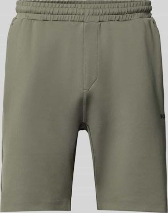 HUGO BOSS Regular Fit Sweatshorts aus schnell trocknendem Gewebe Modell HECON ACTIVE in Dunkelgruen, Größe XXXL