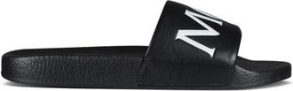 Moncler Leren sandaal - Heren - Sandalen - Zwart - 39 EU - Leer - Schoenen
