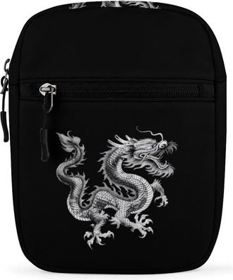 Generic Chinese Dragon Crossbody Bag Adjustable Satchel Cute Shoulder Bag Lightweight Sling Bags