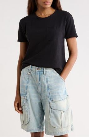 R13 Solid Pocket T-Shirt in Black at Nordstrom Rack, Size Small