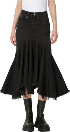 VETEMENTS Midi Skirts - Dames - Spijkerrokken - Zwart - XS - Rokken