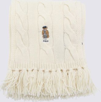 Polo Ralph Lauren Cream Wool Scarves