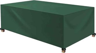 OEM Housse Table Jardin - 170 X 80 X 80 Cm - Anti Uv - Coupe Vent - Protection Hiver - Verte - 1 Pi&egrave;ce