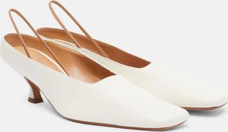 Calvin Klein Anna leather slingback pumps