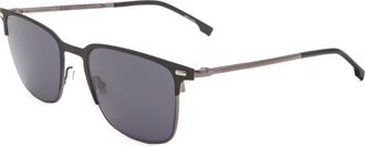 HUGO BOSS Mens 54 mm Black Sunglasses