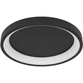 Loops Sleek Modern Black Round Ceiling Light for Stylish Indoor Spaces