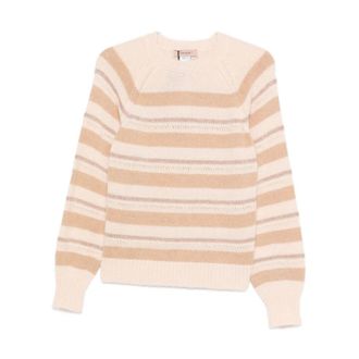 Twinset Stijlvolle Sweater Set - Dames - Ronde hals truien - Beige - L - Truien & Vesten
